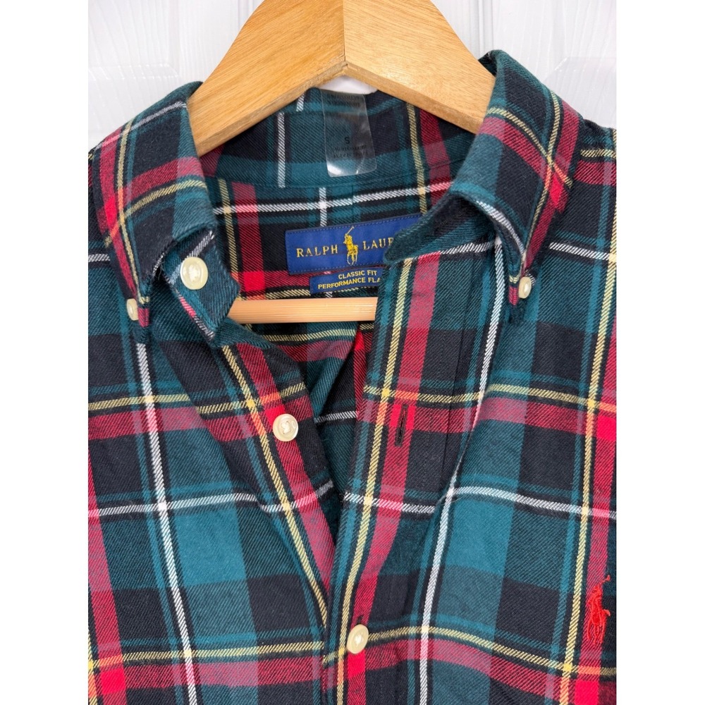 Ralph Lauren Men's Classic Fit Performance Flannel Plaid Button Down Shirt S NWT